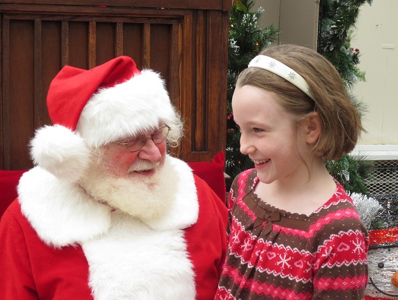 Cora and Santa